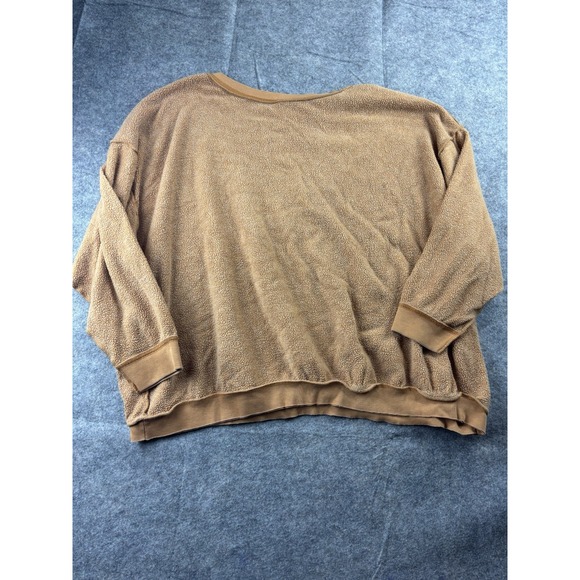 Intimately Free People Women's L Kelly Orange Hippie Oversized Boho Sweatshirt - Picture 8 of 8